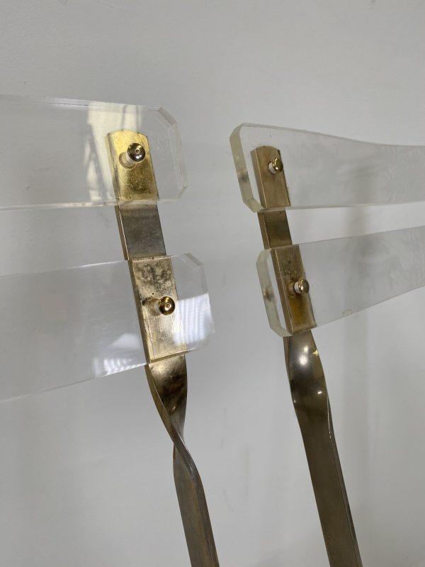 Vintage Lucite and Metal Folding Chairs - Image 6