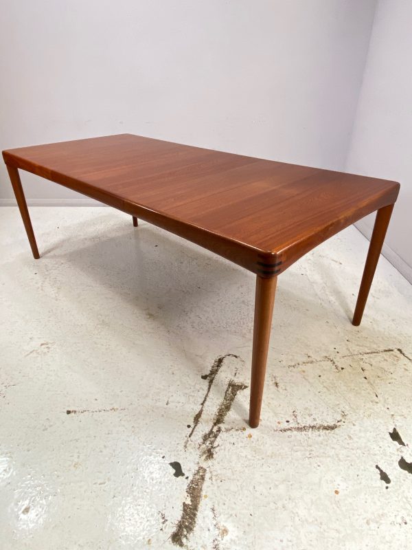 Extendable Teak Dining Table by H.W. Klein for Bramin