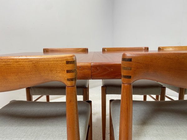 Extendable Teak Dining Table by H.W. Klein for Bramin - Image 8