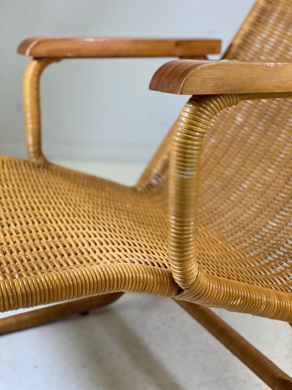 1960s Rattan Chair Designed by Dirk Van Sliedregt for Gebroeders Jonkers - Image 8