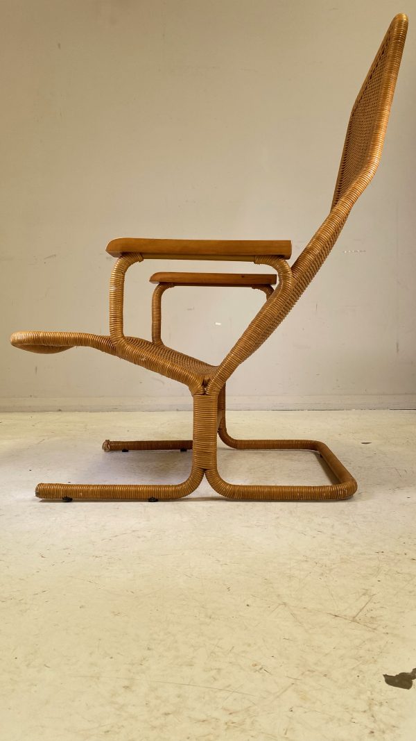 1960s Rattan Chair Designed by Dirk Van Sliedregt for Gebroeders Jonkers - Image 2