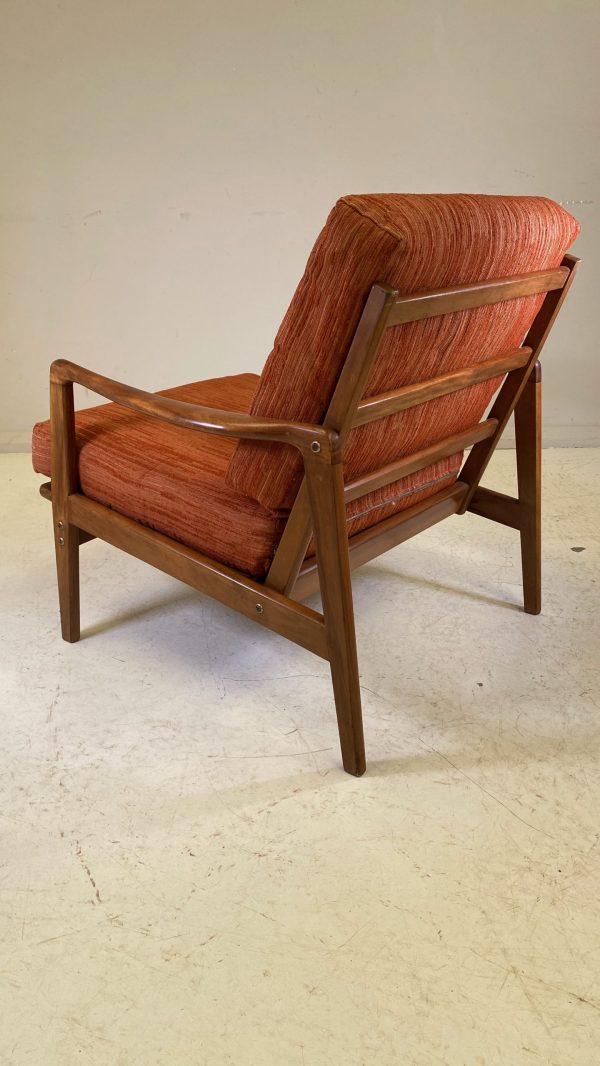 Mid Century Walnut Frame Armchair - Image 10