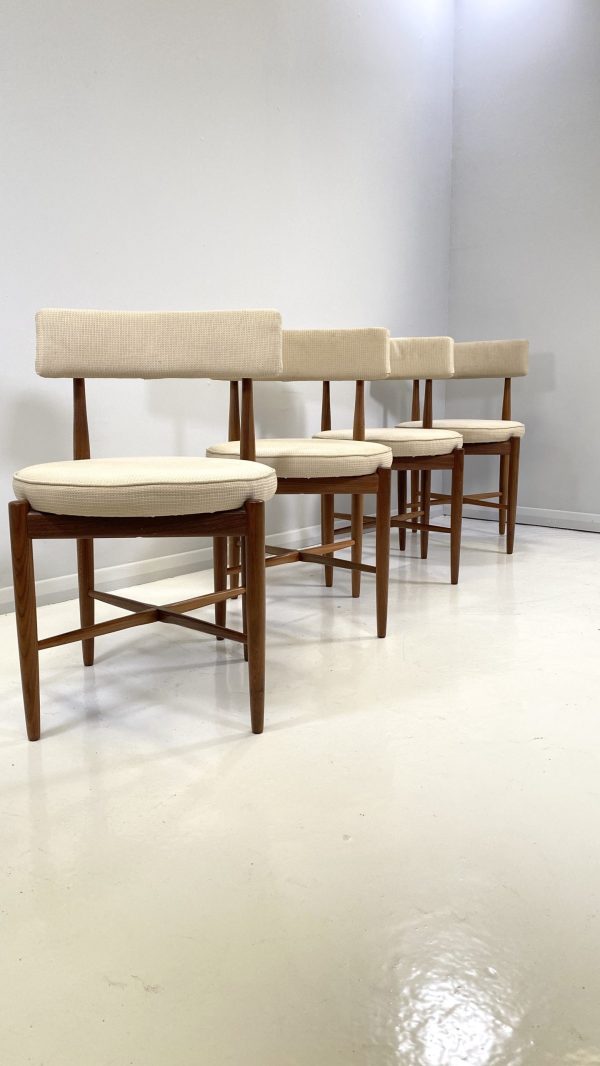 Teak Fresco Dining Chairs By Ib Kofod Larsen For G Plan - Set of 4