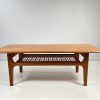 Danish 1960's Teak and Cane Coffee Table by Trioh Møbler