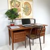 Danish Twin Pedistal Floating Desk - Image 8