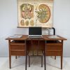 Danish Twin Pedistal Floating Desk - Image 2