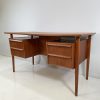 Danish Twin Pedistal Floating Desk - Image 4
