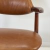Tan Leather Cow Horn Chair by Tijsseling Nijkerk - Image 11