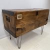 Military Trunk TV/Hi-Fi Cabinet - Image 7