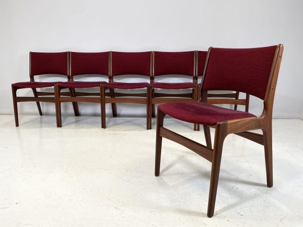 Danish Erik Buch Afromosia Dining Chairs - Set of 6
