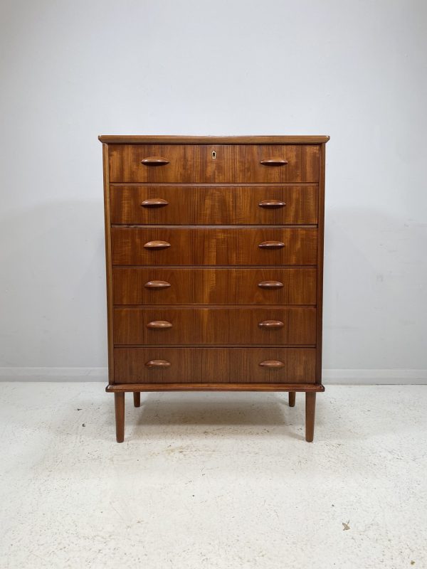 Teak Tallboy Chest of Drawers