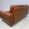 Vintage Compact Danish Tan Leather Sofa - Image 5