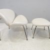 Orange Slice Chair and Footstool in the Style of Pierre Paulin - Image 3