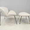 Orange Slice Chair and Footstool in the Style of Pierre Paulin - Image 9