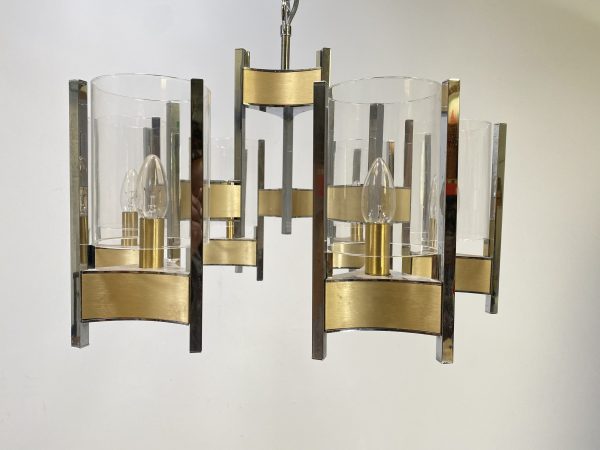 Original 1970's Hurricane Chandelier by Gaetano Sciolari