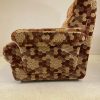 Vintage Retro Honeycomb Velor Fabric Lounge Chair - Image 6