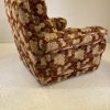 Vintage Retro Honeycomb Velor Fabric Lounge Chair - Image 8