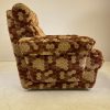 Vintage Retro Honeycomb Velor Fabric Lounge Chair - Image 9