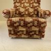 Vintage Retro Honeycomb Velor Fabric Lounge Chair - Image 11